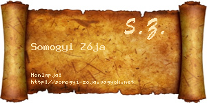 Somogyi Zója névjegykártya